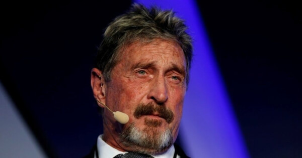 john mcafee speaking on the talk