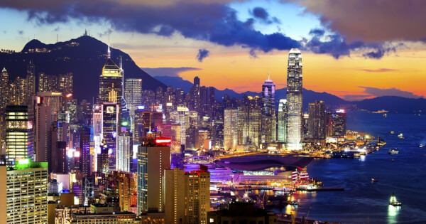 View of Hong Kong island