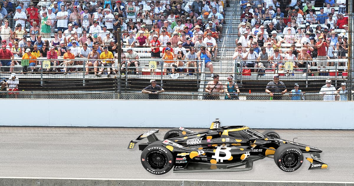 bitcoin indycar